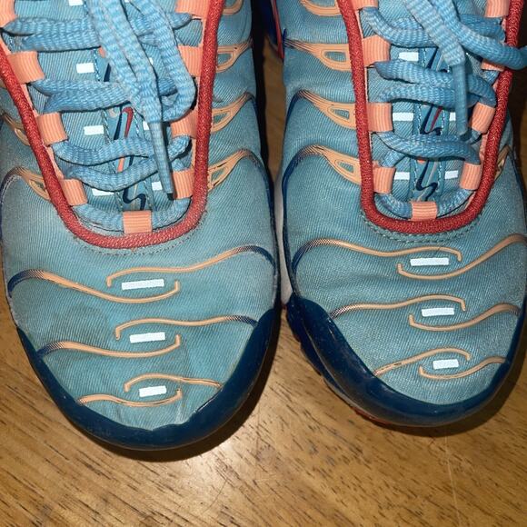Nike Air Max Plus GS 'SWOOSH CHAIN' Blue Orange White CQ4816 400 GS Sz 5Y - Picture 3 of 8